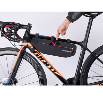 Decopatent Decopatent® PRO Fiets Frametas - Smalle fietstas voor onder fietsframe - Waterdicht - Racefiets - Koersfiets - MTB - Ebike - Fiets