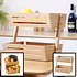 Decopatent Decopatent® 2 Laags Dubbele Fruitschaal - Bamboe hout - Staande Fruitmand etagere - Afm: 32 x 19.5 x 23 Cm.