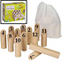 Decopatent Decopatent® Kubb werpspel - behendigheidsspel - Houten buitenspel - Scandinavisch werpspel van hout - 2 tot 4 Spelers