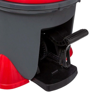 Decopatent Decopatent® Vloermopsysteem met emmer en pedaal - Mop set - Schoonmaken van vloer - Vloermop dweil met Dweilemmer en lange steel