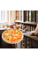 Decopatent Decopatent® Pizzaschep - Ronde pizzaschep met lang houten Handvat (80cm) - Pizzaspatel Hout / Rvs metaal - ROND