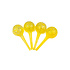Decopatent Decopatent® 4 Stuks - Waterdruppelaar voor Planten - Watergever - Glas - Waterbollen - Watergeefsysteem - Plantenbollen - Geel