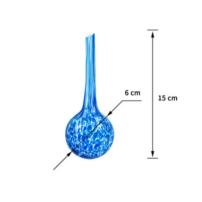 Decopatent Decopatent® 4 Stuks - Waterdruppelaar voor Planten - Watergever - Glas - Waterbollen - Watergeefsysteem - Plantenbollen - Blauw