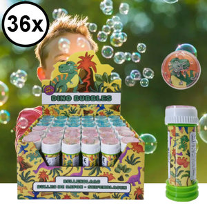 Decopatent Decopatent® Uitdeelcadeaus 36 STUKS Dinosaurus Bellenblaas - 50ML - Traktatie Uitdeelcadeautjes voor kinderen - Klein Speelgoed