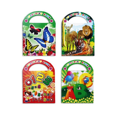Decopatent Decopatent® Uitdeelcadeaus 12 STUKS MIX Kleurboekjes met Stickers - Traktatie Uitdeelcadeautjes voor kinderen - Klein Speelgoed