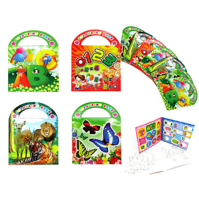 Decopatent Decopatent® Uitdeelcadeaus 12 STUKS MIX Kleurboekjes met Stickers - Traktatie Uitdeelcadeautjes voor kinderen - Klein Speelgoed