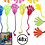 Decopatent Decopatent® Uitdeelcadeaus 48 STUKS Plakhandjes - Sticky Hands - Traktatie Uitdeelcadeautjes voor kinderen - Speelgoed Traktaties