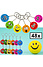 Decopatent Decopatent® Uitdeelcadeaus 48 STUKS Vrolijke Gezichten Smiley Sleutelhangers - Speelgoed Traktatie Uitdeelcadeautjes voor kinderen