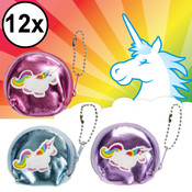 Decopatent Decopatent® Uitdeelcadeaus 12 STUKS Mini Unicorn / Eenhoorn Portemonee's - Traktatie Uitdeelcadeautjes voor kinderen - Speelgoed