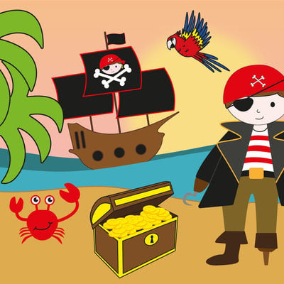 Decopatent Decopatent® Uitdeelcadeaus 60 STUKS Piraten Stempels - Traktatie Uitdeelcadeautjes voor kinderen - Speelgoed Traktaties