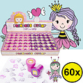 Decopatent Decopatent® Uitdeelcadeaus 60 STUKS Prinsessen Stempels - Traktatie Uitdeelcadeautjes voor kinderen - Speelgoed Traktaties