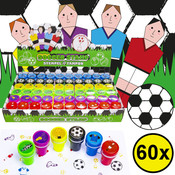 Decopatent Decopatent® Uitdeelcadeaus 60 STUKS Voetballers Stempels - Traktatie Uitdeelcadeautjes voor kinderen - Speelgoed Traktaties