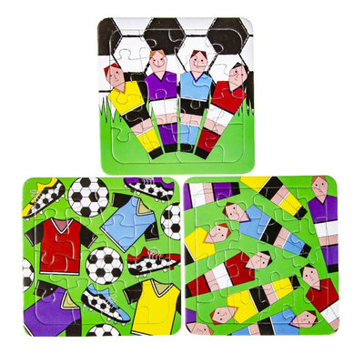 Decopatent Decopatent® Uitdeelcadeaus 50 STUKS Voetballers Puzzels - Traktatie Uitdeelcadeautjes voor kinderen - Speelgoed Traktaties