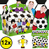 Decopatent Decopatent® Uitdeelcadeaus 12 STUKS Voetballers Traktatie / Uitdeel Doosjes - Voor Traktatie Uitdeelcadeautjes voor kinderen - Menubox