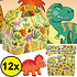 Decopatent Decopatent® Uitdeelcadeaus 12 STUKS Dinosaurus Traktatie / Uitdeel Doosjes - Voor Traktatie Uitdeelcadeautjes voor kinderen - Menubox
