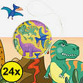 Decopatent Decopatent® Uitdeelcadeaus 24 STUKS Metalen Dinosaurus Yoyo's - Jojo's Metaal - Traktatie Uitdeelcadeautjes voor kinderen - Speelgoed