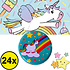 Decopatent Decopatent® Uitdeelcadeaus 24 STUKS Metalen Unicorn Yoyo's - Jojo's Metaal - Traktatie Uitdeelcadeautjes voor kinderen - Speelgoed