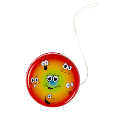 Decopatent Decopatent® Uitdeelcadeaus 24 STUKS Metalen Smiley Yoyo's - Jojo's Metaal - Traktatie Uitdeelcadeautjes voor kinderen - Speelgoed