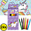 Decopatent Decopatent® Uitdeelcadeaus 24 STUKS 6-Delige Unicorn Kleurpotloodjes - Traktatie Uitdeelcadeautjes voor kinderen - Klein Speelgoed