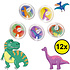 Decopatent Decopatent® Uitdeelcadeaus 12 STUKS Dinosaurus Tollen - Traktatie Uitdeelcadeautjes voor kinderen - Klein Speelgoed Traktaties tol