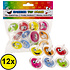 Decopatent Decopatent® Uitdeelcadeaus 12 STUKS Smiley Tollen - Traktatie Uitdeelcadeautjes voor kinderen - Klein Speelgoed Traktaties tol