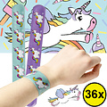 Decopatent Decopatent® Uitdeelcadeaus 36 STUKS Unicorn Klaparmbandjes - Traktatie Uitdeelcadeautjes voor kinderen - Klein Speelgoed Traktaties