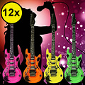 Decopatent Decopatent® Uitdeelcadeaus 12 STUKS Mix kleuren Opblaasbare Gitaren - Gitaar - Speelgoed Traktatie Uitdeelcadeautjes voor kinderen