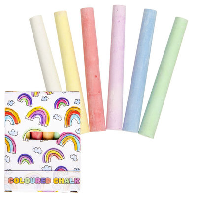 Decopatent Decopatent® Uitdeelcadeaus 20 STUKS Kleine 12-Delige Regenboog Stoepkrijt in Doosje - Speelgoed Traktatie Uitdeelcadeautjes voor kinderen