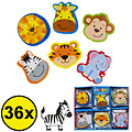 Decopatent Decopatent® Uitdeelcadeaus 36 STUKS Jungle Dieren Gummen - Gom - Speelgoed Traktatie Uitdeelcadeautjes voor kinderen