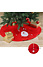 Decopatent Decopatent® Kerstboomkleed Rood met Kerstman - Kerstboomrok voor Kerstboom -  Kerstboom kleed Rond Ø 90 Cm.