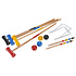 Decopatent Decopatent® Houten Familie Croquet Outdoor Speelset - Croquetspel Set voor 4 spelers - 17-delig