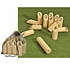 Decopatent Decopatent® Kubb werpspel - behendigheidsspel - Houten buitenspel - Scandinavisch werpspel van hout - 2 tot 4 Spelers