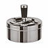 Decopatent Decopatent® Ronde Druk Tafel Asbak - Druk draai Asbak Voor Binnen - Rond Ø 11cm  - Draaiasbak - Tafelasbak Metaal - 11 x 11 x 10 Cm.