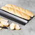 Decopatent Decopatent® Stokbroodvorm - Bakvorm voor Stokbrood - 3 rijen - Baguette bakvorm - Stokbroodvorm patisse - 38 x 24 x 2.5 Cm