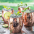 Decopatent Decopatent® 4 STUKS Moscow Mule beker - Set van 4 stuks - Koperen bekers - 500 ml - Cocktailbeker   - Mok voor Moscow Mule en cocktails - RVS