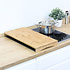 Decopatent Decopatent® Snijplank / Kookplaat Afdekplaat - Bamboe hout - Houten Snij Plank Met Saprand -  Afm. 54 x 28  4.5 CM