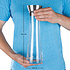 Decopatent Decopatent® Waterkaraf - 1 Liter - Met RVS Filter - Waterkaraf van Glas - Drinkfles - Water Karaf - 10 x 10 x 35 Cm.