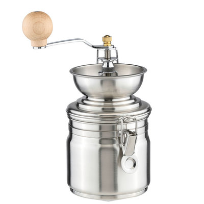 Decopatent Decopatent® Handmatige koffiemolen - Koffie Bonenmaler met verstelbare standen - Handkoffiemolen van sterk RVS - Koffiemaler met schijven