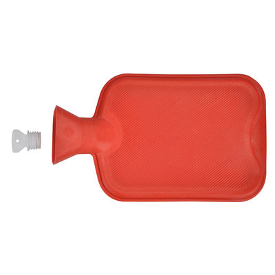 Decopatent Decopatent® Warmwaterkruik - Inhoud: 2 Liter - Warm Water Kruik - Kruikzak - Warmtekruik - Rubber - Rood