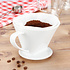 Decopatent Decopatent® Koffiefilter Porselein - Maat 4 - Koffie filter porselein - Koffiefilter permanent - Koffiefilterhouder - Verse Koffie