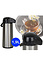 Decopatent Decopatent® RVS Thermoskan met Pomp - 1.9 Liter - Isoleerkan  - Thermoskan met Draaiknop - Koffiekan met Handvat - Pompkan - Airpot