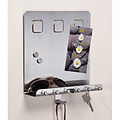Decopatent Decopatent® Magnetisch Sleutelrek - RVS - Sleutelkastje voor binnen - Wand Sleutelrek voor 6 Sleutels - Muur Sleutelrekje - Magneetbord Inclusief 4 Magneten