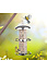 Decopatent Decopatent® Vogelvoederhuis - Vogelvoerstation - RVS - Hangende Vogels Voeder Silo met 2 zitringen - Vogelvoer voor Buitenvogels