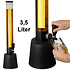 Decopatent Decopatent® Grote staande XL Biertap met Tap kraan - Drank dispenser - Bar butler - Biertoren - Limonadetap - Alcohol Tafeltap - 3.5 Liter