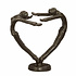 Decopatent Decopatent® Beeld Sculptuur Liefde - Love - Sculptuur van Metaal - Design Sculpturen - Moments of Life - In Giftbox