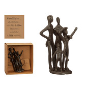 Decopatent Decopatent® Beeld Sculptuur Familie - Family - Sculptuur van Metaal - Design Sculpturen - Moments of Life - In Giftbox