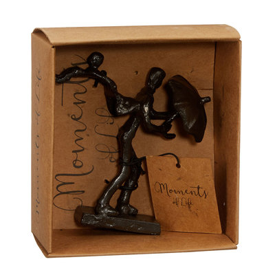 Decopatent Decopatent® Beeld Sculptuur Samen - Together - Sculptuur van Metaal - Design Sculpturen - Moments of Life - In Giftbox