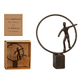 Decopatent Decopatent® Beeld Sculptuur Balans - Balance - Sculptuur van Metaal - Design Sculpturen - Moments of Life - In Giftbox