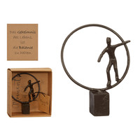 Decopatent Decopatent® Beeld Sculptuur Balans - Balance - Sculptuur van Metaal - Design Sculpturen - Moments of Life - In Giftbox