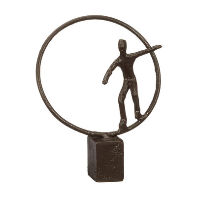 Decopatent Decopatent® Beeld Sculptuur Balans - Balance - Sculptuur van Metaal - Design Sculpturen - Moments of Life - In Giftbox